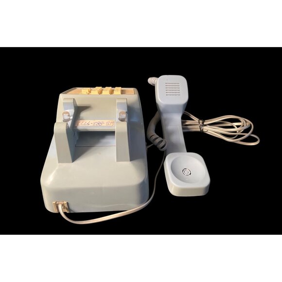 Vintage AT&T Traditional 100 Blue Push Button Phone Corded Landline - Picture 4 of 5